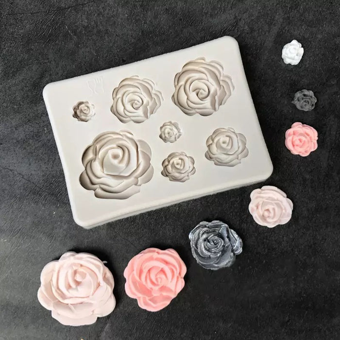 Silicone mold rose (7)