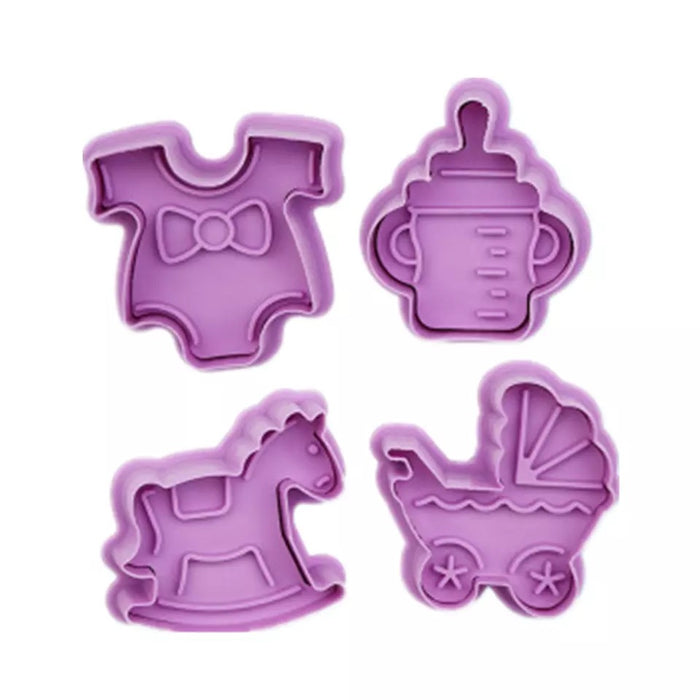 uitsteekvormpjes baby shower( 4stuks )