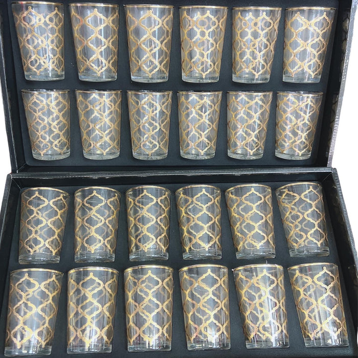 gouden theeglazen (12 stuks)