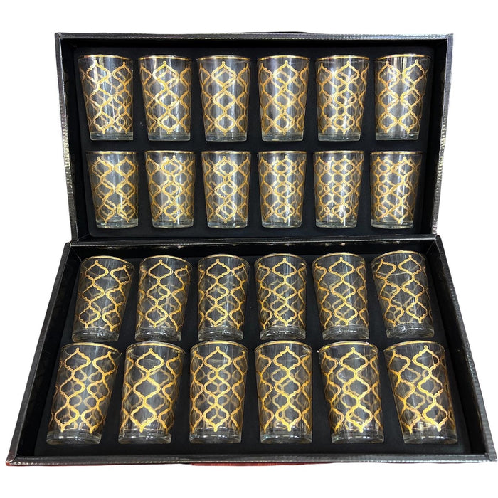 gouden theeglazen (12 stuks)