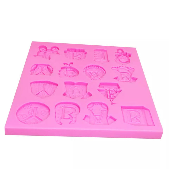 3D baby shower silicone mold