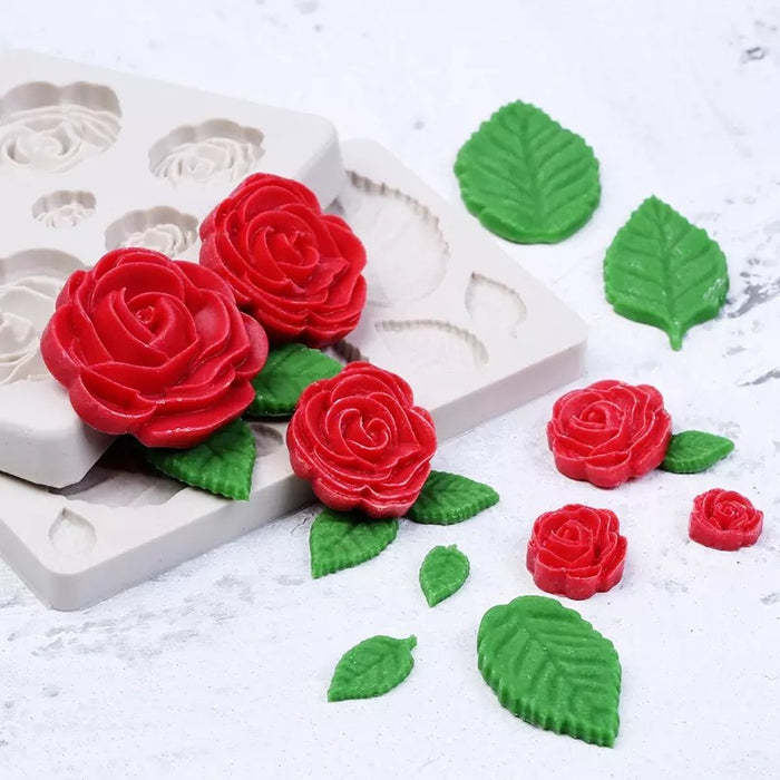 Silicone mold rose (7)