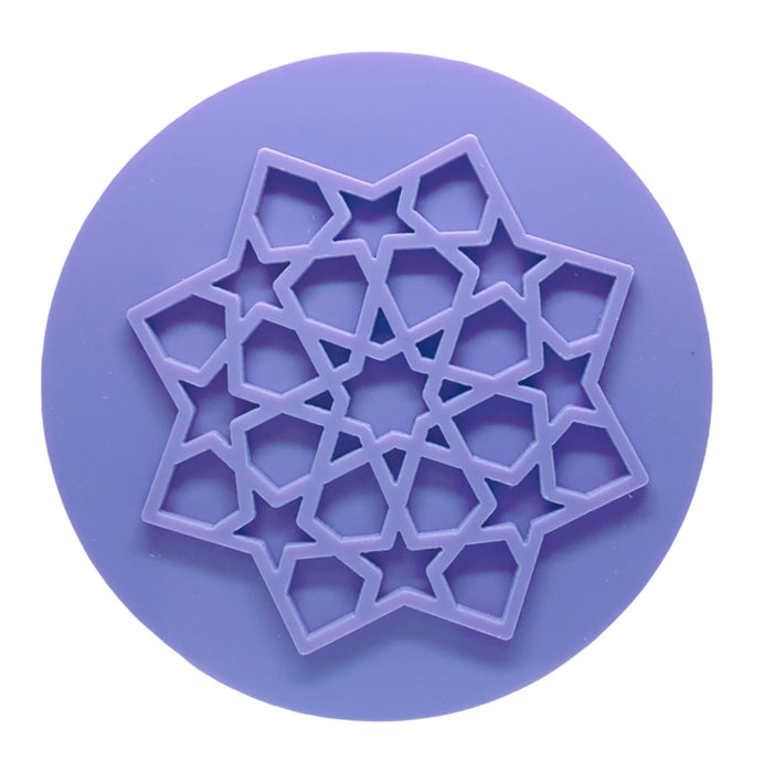 Eid mubarak stempel - ster  Ø8cm