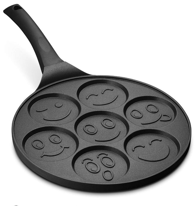 Mini pancake pan Smiley ,pannenkoekenpan , Crêpemaker - 7