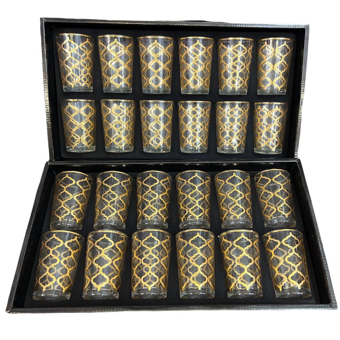 gouden theeglazen (12 stuks)