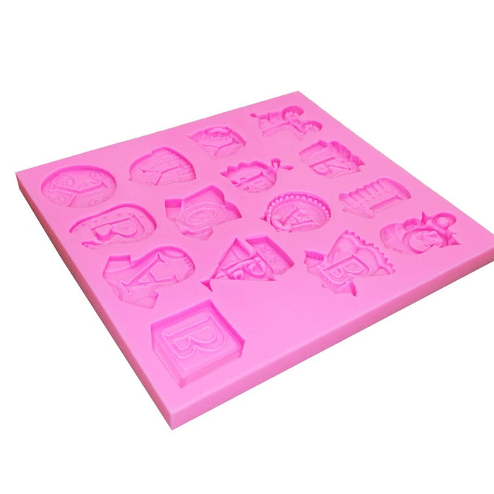 3D baby shower silicone mold