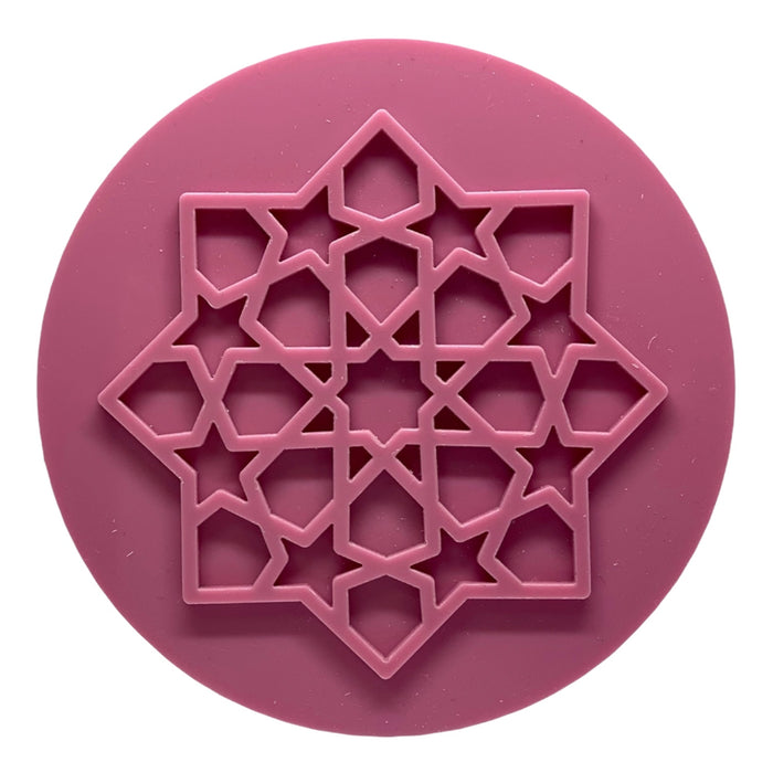 Eid mubarak stempel - ster  Ø8cm