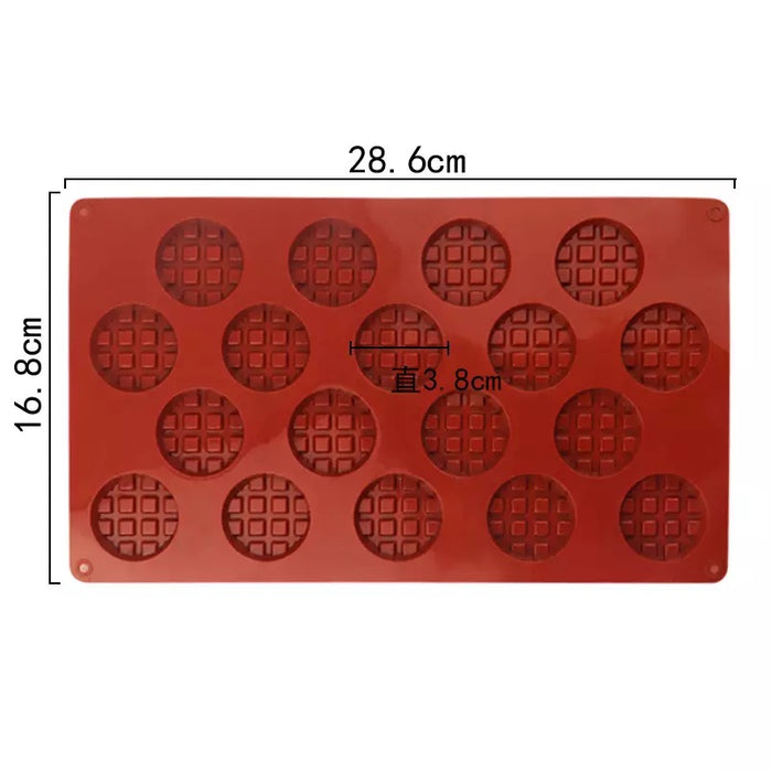 siliconen mini wafelvorm rond