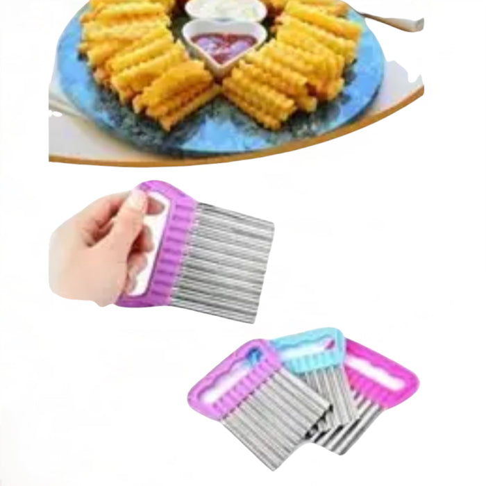 aardappelmes met Golfsnijder B:8,6cm( 1stuk)
