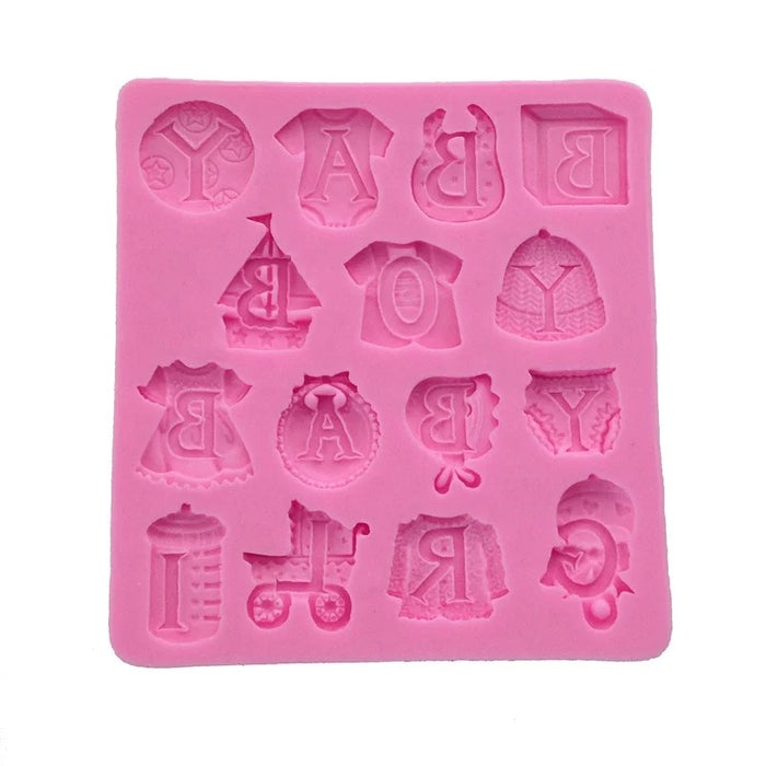 3D baby shower silicone mold
