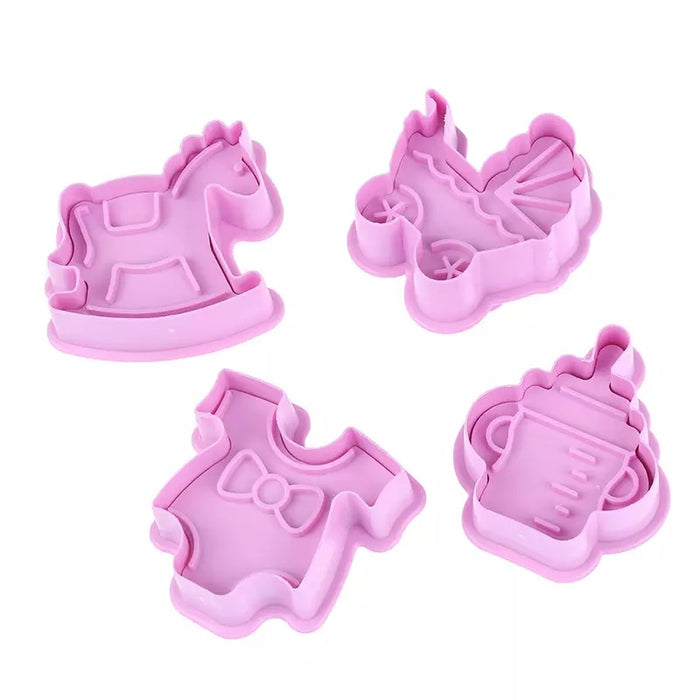 uitsteekvormpjes baby shower( 4stuks )