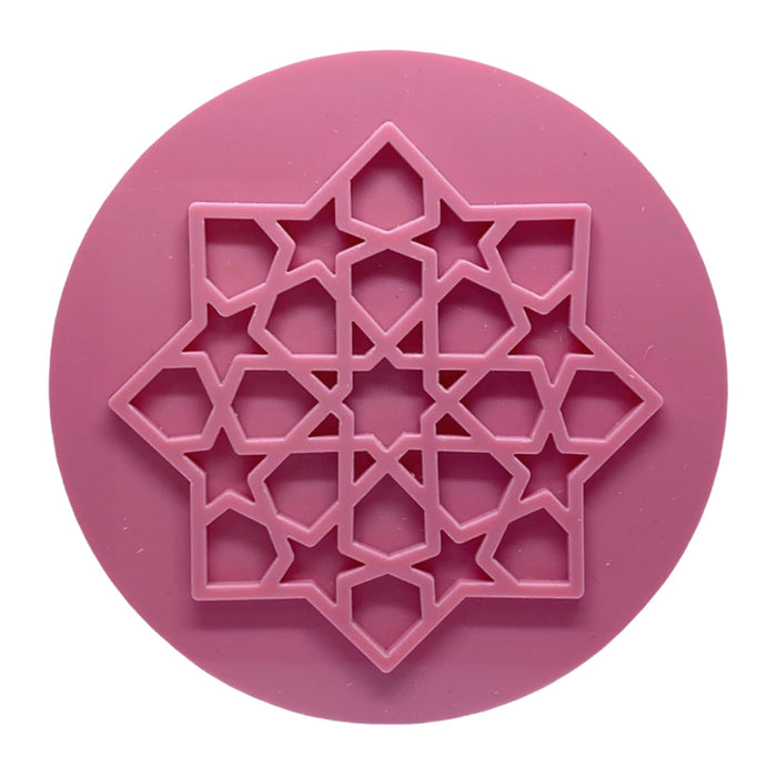 Eid mubarak stempel - ster  Ø8cm